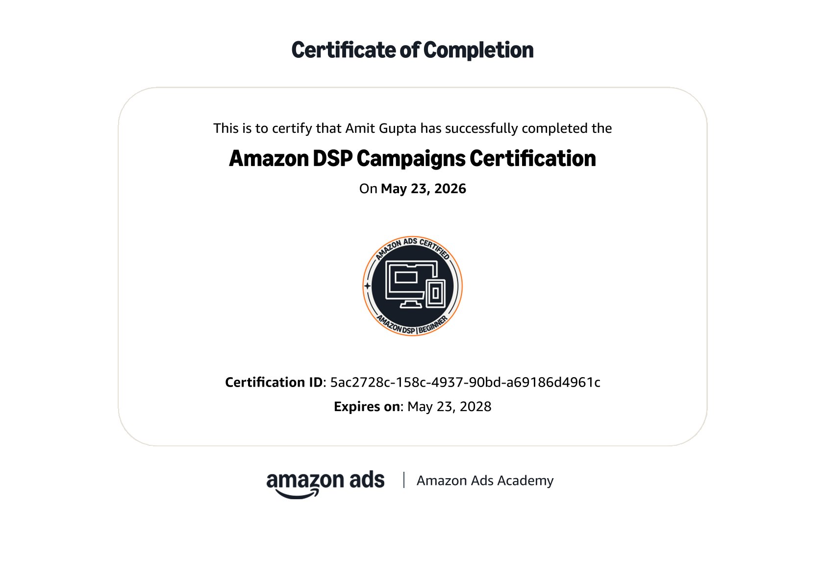 Certificate 3